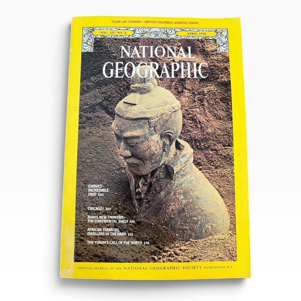 National Geographic Magazine April 1978 China Terracotta Army Qin Dynasty VTG